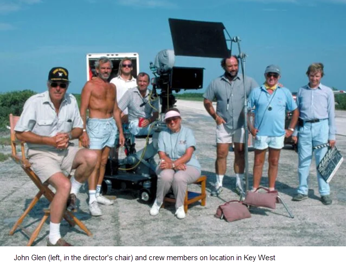John Glen and the production team