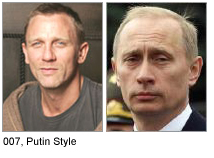 [Photos of Craig and Putin]