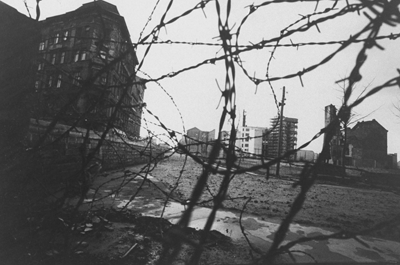 [Berlin Wall with Barbed Wire]